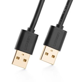 USB კაბელი UGREEN (10310) USB Male to Male Cable 1.5m (Black)